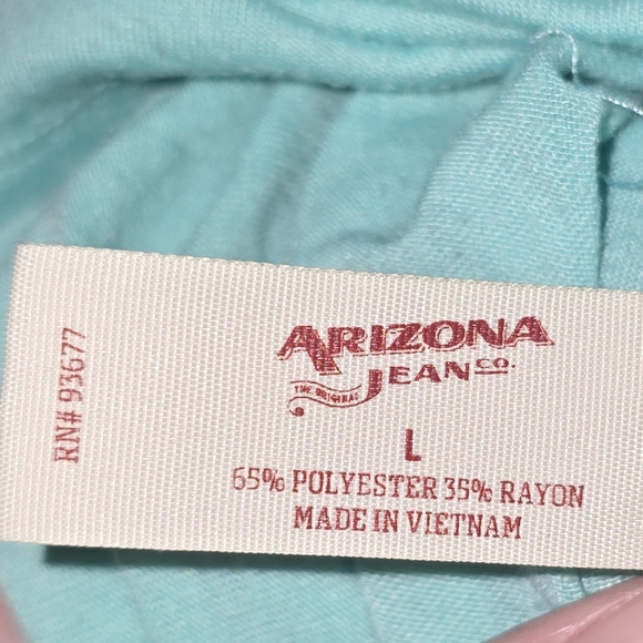 Arizona Jean Co. Short Sleeve Tee w/Hi-Lo Split Hem, Western Design, Large - Picture 6 of 11